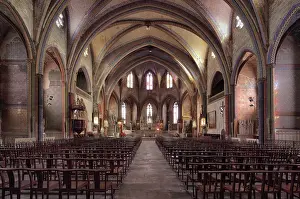 Merimee: Nave, Cathedral of Saint Maurice de Mirepoix