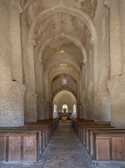 1030: Nave, Eglise Saint-Martin, Chapaize, Bourgogne-Franche-Comte