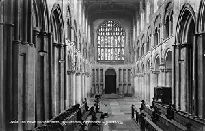 Pews: The Nave Facing West, Rochester Cathedral