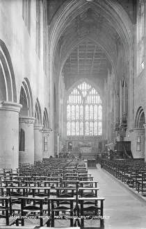 Details: Nave of Malvern Priory Looking East