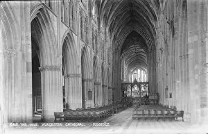 Worcester: The Nave of Worcester Cathedral