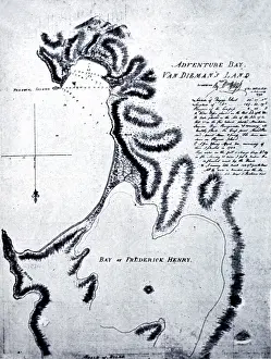 Bligh: navigation, Mutiny on the Bounty 1789, map of