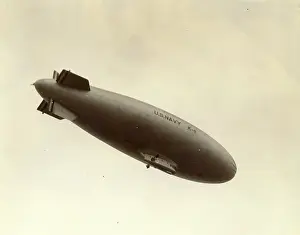 Goodyear: US Navy Goodyear K-1 airship in flight