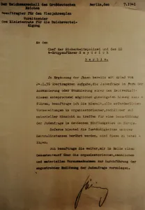 Latvia: Nazi Document. Order of Hermann G??ring on measures needed