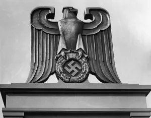 Staatsoper: Nazi imperial eagle in Berlin, 1937