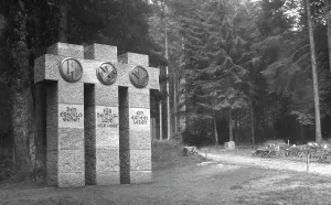 Swastikas: Nazi memorial on the Eiberg, 1935