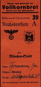 Wholemeal: Nazism / National Socialism, documents, ration