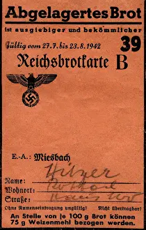 Seasoned: Nazism / National Socialism, documents, ration