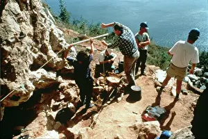 Palaeontologist: Neanderthal excavation, 1998