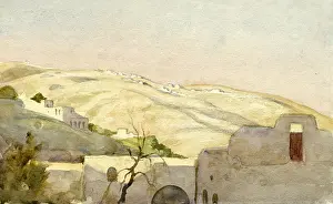 Watercolours: Near Galilee (landscape)