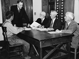 Avoiding: A Nebraska farmer meets with a Farm Security ?