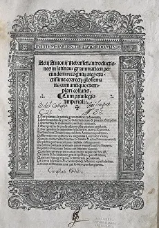 1441: NEBRIJA, Antonio Martinez de Cala, called Antonio