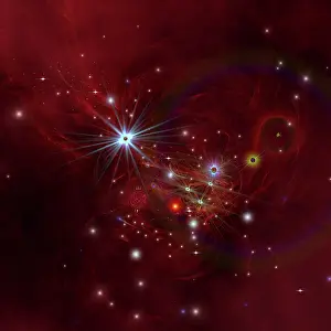 Wavy: Nebular clouds, gases and stellar matter bring on the birth