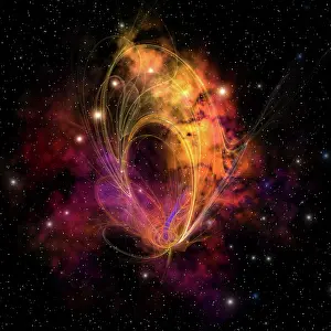 Continuity: A nebular cluster of gases and stars