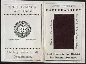 Haberdashery: Needle case from a haberdashery shop