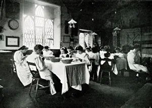 Needlework: Needlework class, Sandringham, Norfolk