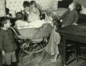 Rises: Needy children, 1932