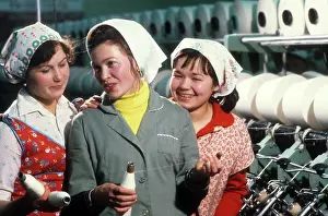Bashkir: Neftekamsk Cotton Mill in Bashkiria, 1982
