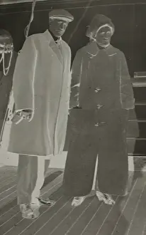 Fenwick: Negative of James and Mabel Fenwick on Carpathia