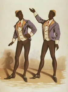 Minstrel: Negro double song & dance, circa 1875