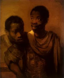 1661: Two Negroes, by Rembrandt