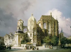 Frankenberg: NEHER, Michael (1798-1876). Square of the Cathedral