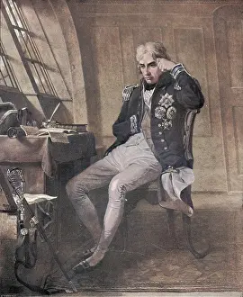 Greatness: Nelson in his cabin on the H.M.S. Victory