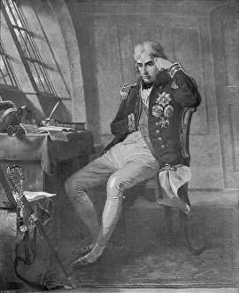 Greatness: Nelson in his cabin on the H.M.S. Victory