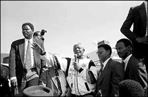 Mitchells: Nelson Mandela, ANC election campaign, Tafelsig, Mitchells