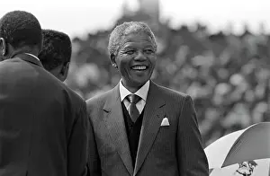 Madiba: Nelson Mandela smiling at his first rally after his release