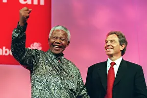 Winken: Nelson Mandela And Tony Blair