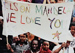 Mandelas: Nelson Mandela visit to Brixton, 1996