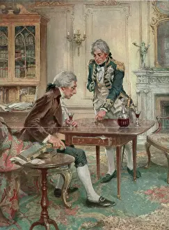 Dipped: Nelson outlining his battle plans for Trafalgar 1805