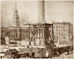 Plinth: Nelson's Column under construction 1844