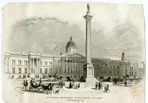 Trafalgar: Nelson's Column and National Gallery, London