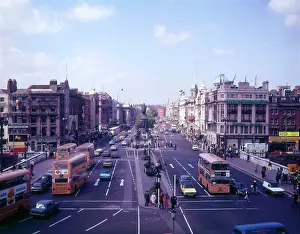 Oconnell: Nelson's Pillar, O'Connell Street and Bridge, Dublin