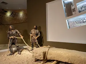Museums: Neolithic reconstruction, Sanliurfa Museum, Urfa, Turkey