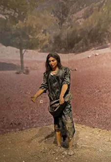 Museums: Neolithic reconstruction, Sanliurfa Museum, Urfa, Turkey