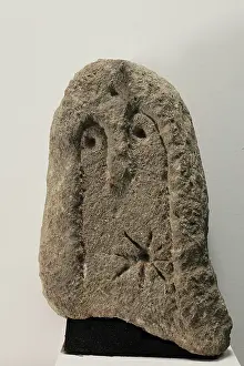 Lapidary: Neolithic stele, Musee Lapidaire, Avignon, Provence, France