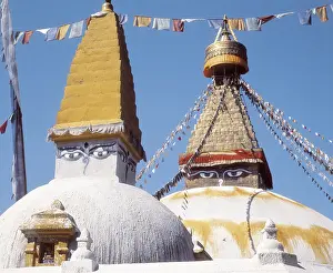 Nepalese: NEPAL. CENTRAL. BAGHMATI. Bodnath Stupa