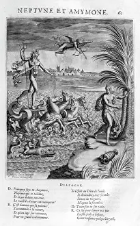 Whom: Neptune with Amymone, daughter of Danaus, whom