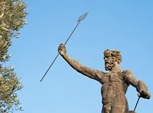 Stresa: Neptune statue, Gardens, Isola Bella, Lake Maggiore