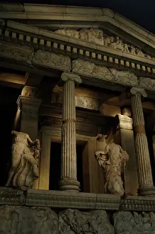 Podium: Neried Monument. Classical Period Lycia. Kinik, Antalya prov
