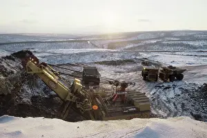 Neryungri: Neryungri open pit coal mine, 1981