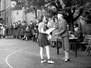 Netball: Netball match at Greycoat School, WW2
