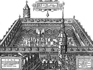 Hanseatic: Netherlands, Antwerp, trade exchange, exterior