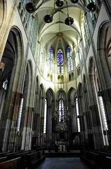 Utrech: Netherlands. Utrecht. St. Martin's Cathedral. Gothic. Interi