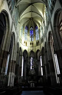 Utrech: Netherlands. Utrecht. St. Martin's Cathedral. Gothic. Interi