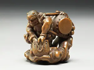 Ingram: Netsuke in the form of Raiden, the god of thunder