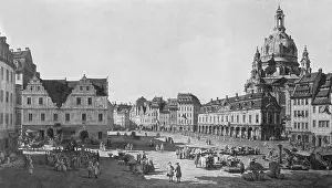 1780: The Neumarkt in Dresden, circa 1780